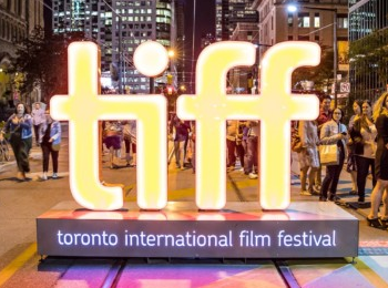 Lit-up TIFF logo